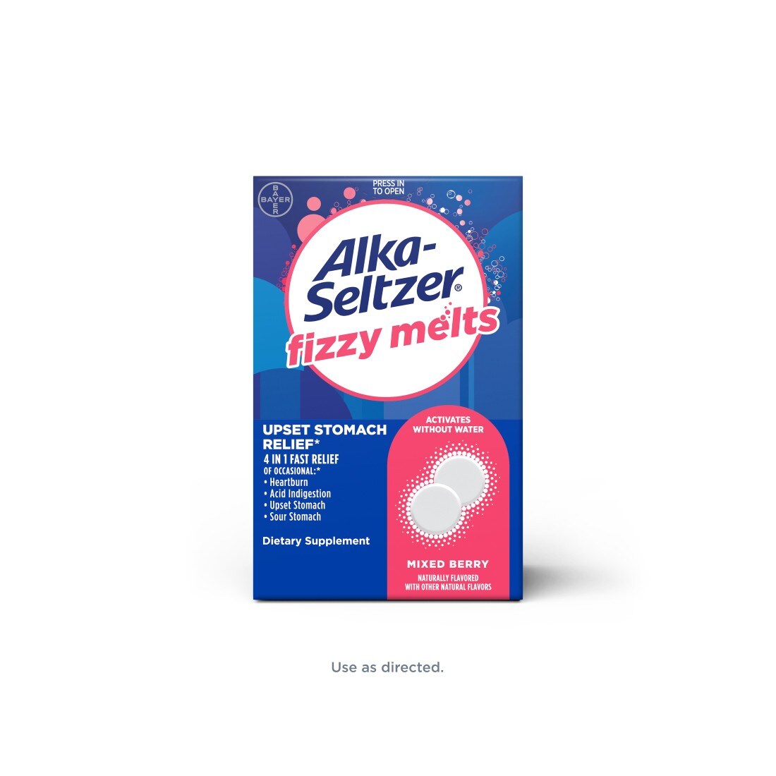 Alka-Seltzer® Fizzy Melts Mixed Berry Flavor