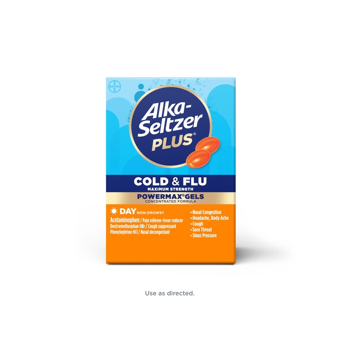 Alka-Seltzer Plus® Cold & Flu Maximum Strength PowerMax® Gels Day