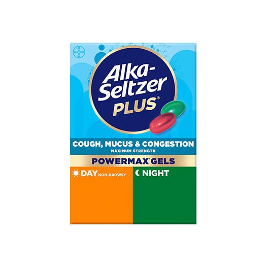 Alka-Seltzer Plus® Cough, Mucus & Congestion Maximum Strength PowerMax® Gels Day & Night
