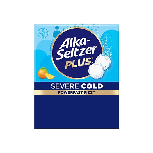 Alka-Seltzer Plus® Severe Cold PowerFast Fizz™ Orange Zest Flavor Effervescent Tablets