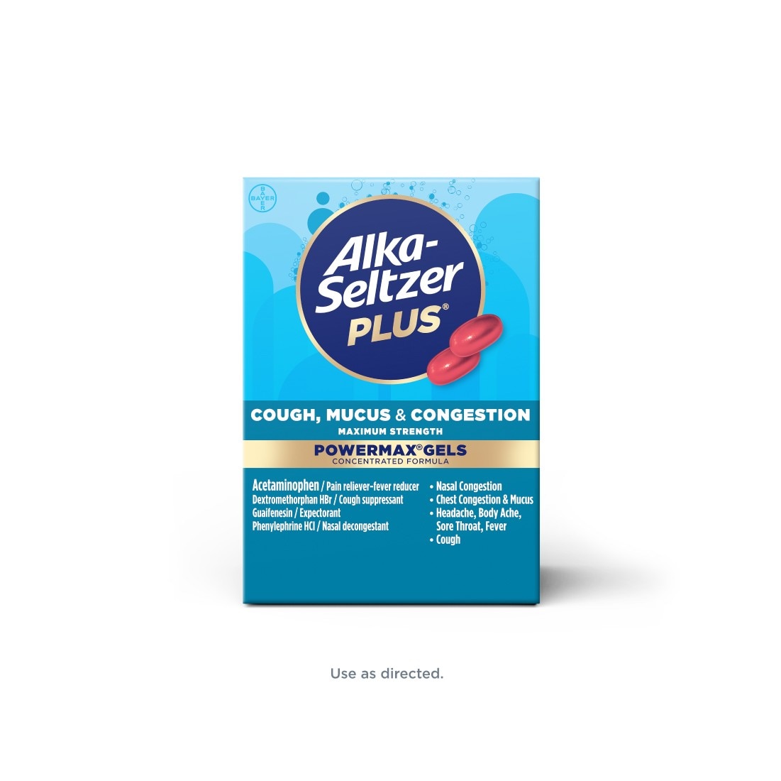 LKA-SELTZER PLUS® MAXIMUM STRENGTH COUGH, MUCUS & CONGESTION POWERMAX® GELS 